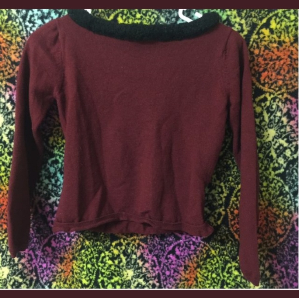 Red wool sweater
